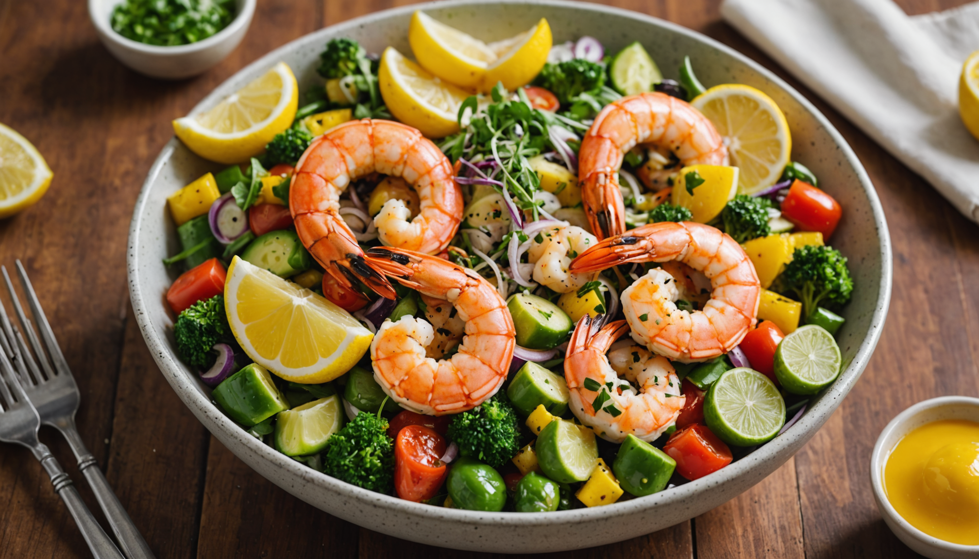 Light & Healthy Organic Seafood Bowls
