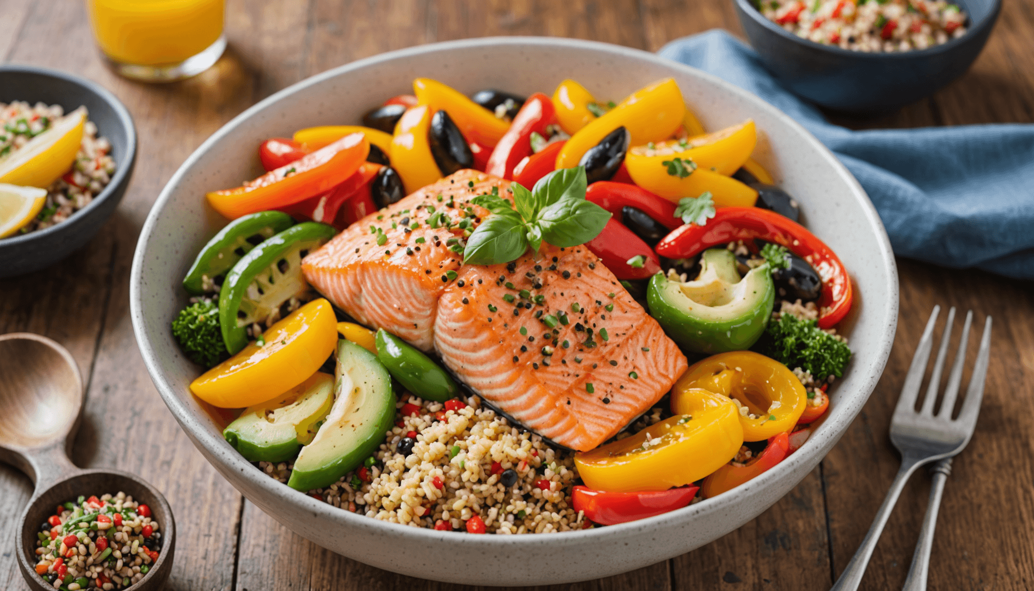 Light & Healthy Organic Seafood Bowls