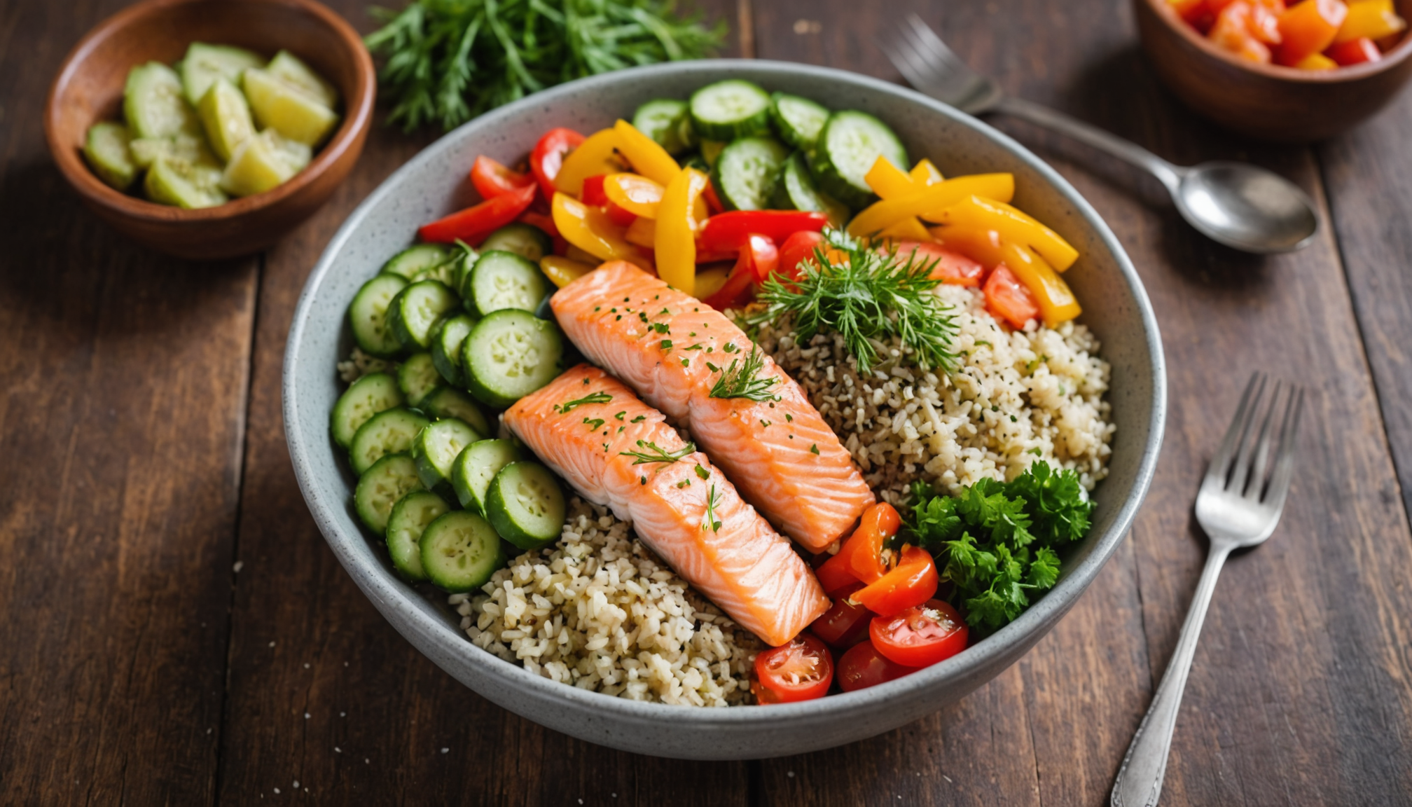 Light & Healthy Organic Seafood Bowls