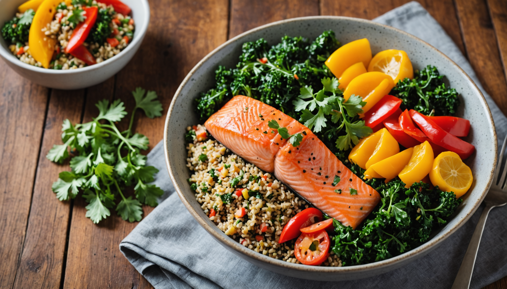 Light & Healthy Organic Seafood Bowls