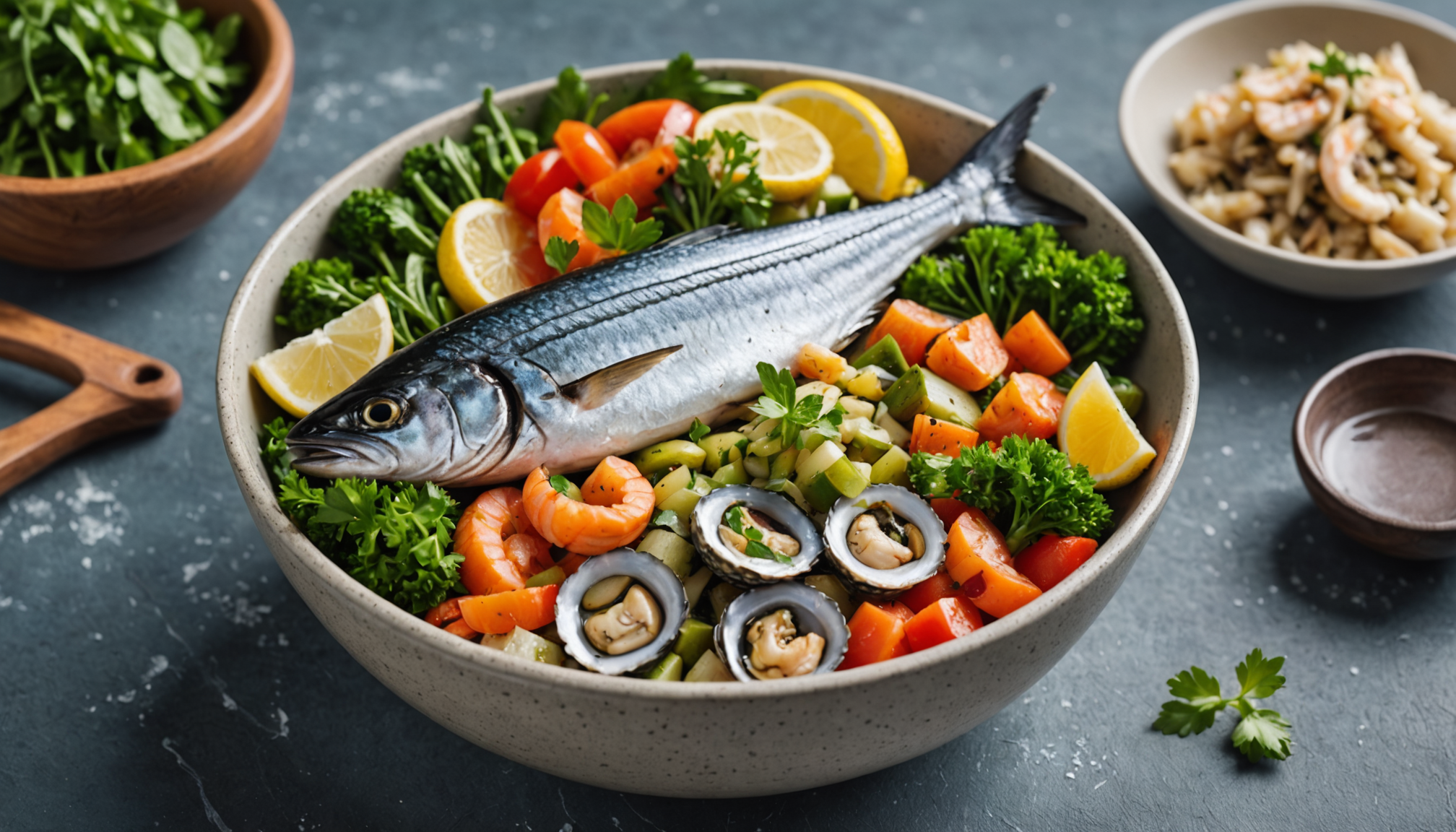 Light & Healthy Organic Seafood Bowls