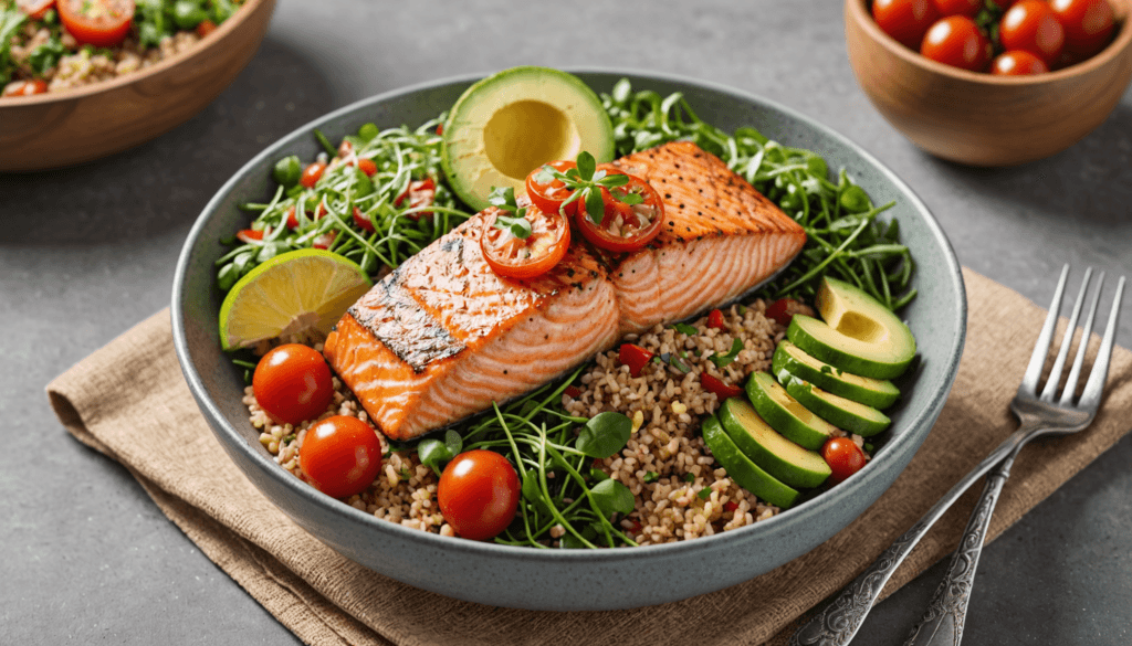 Light & Healthy Organic Seafood Bowls
