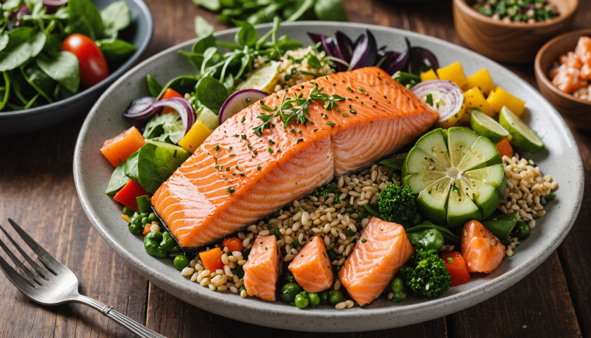 Light & Healthy Organic Seafood Bowls