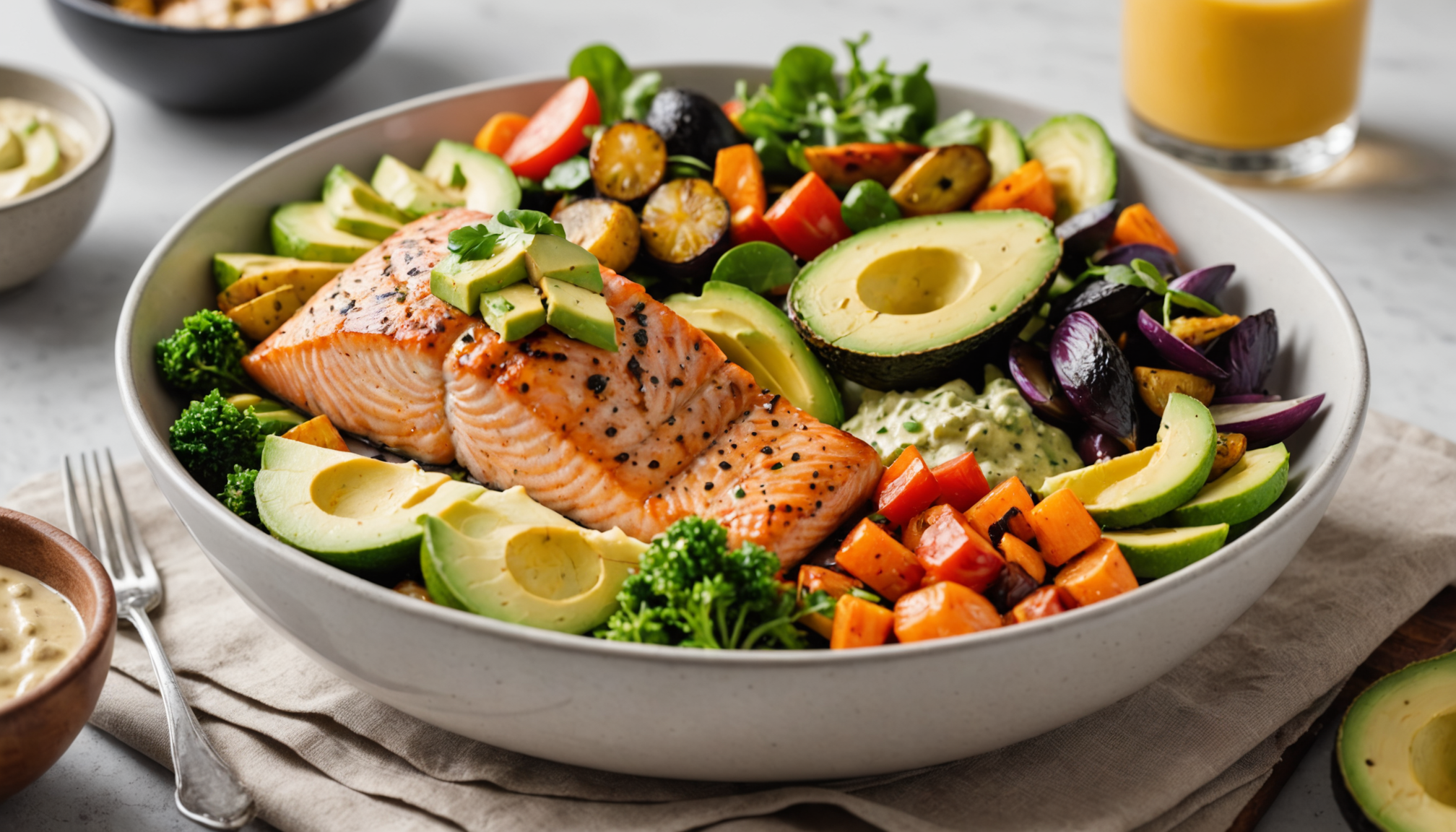 Light & Healthy Organic Seafood Bowls