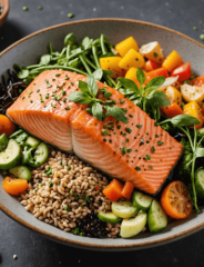 Light & Healthy Organic Seafood Bowls