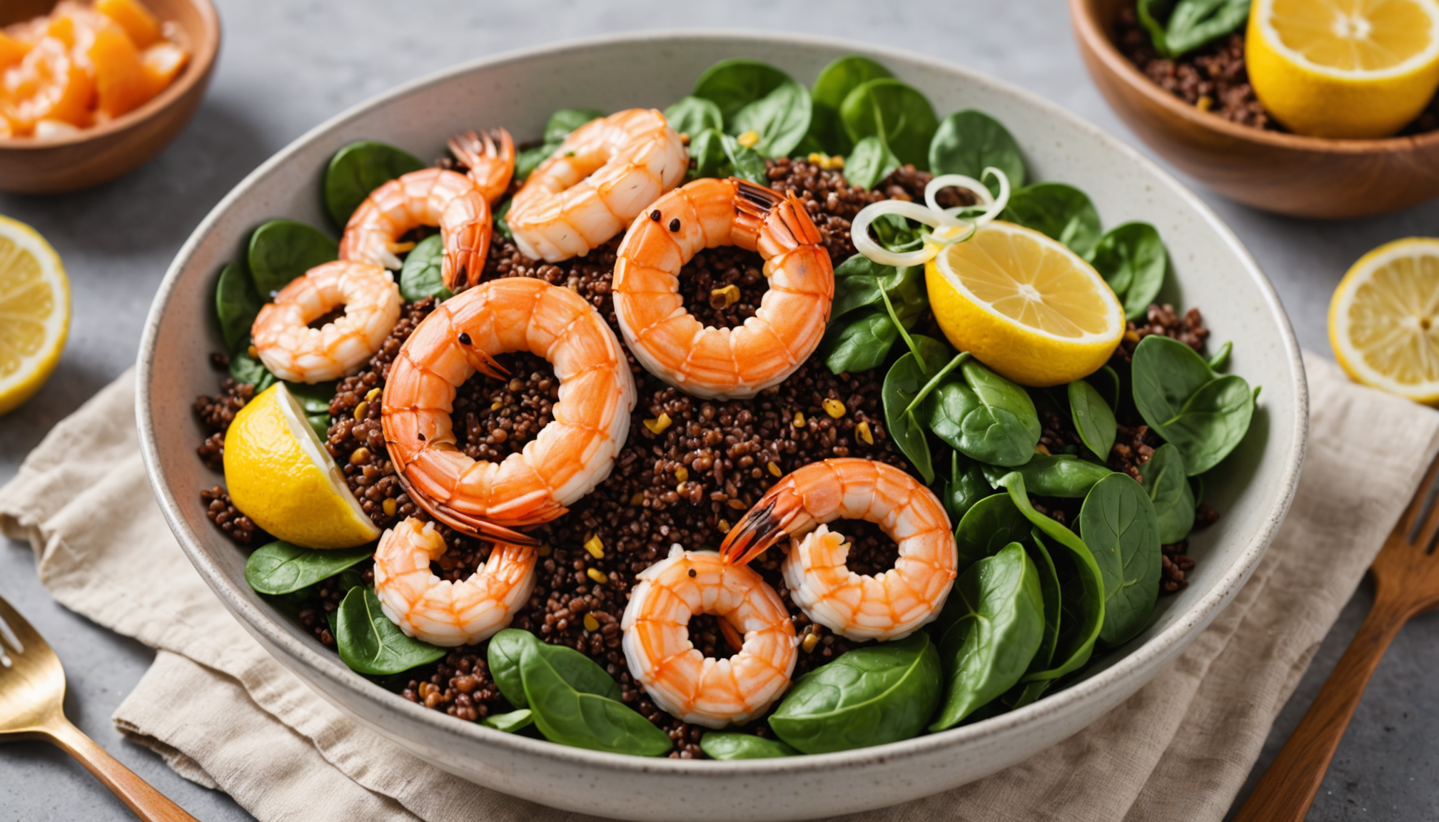 Light & Healthy Organic Seafood Bowls