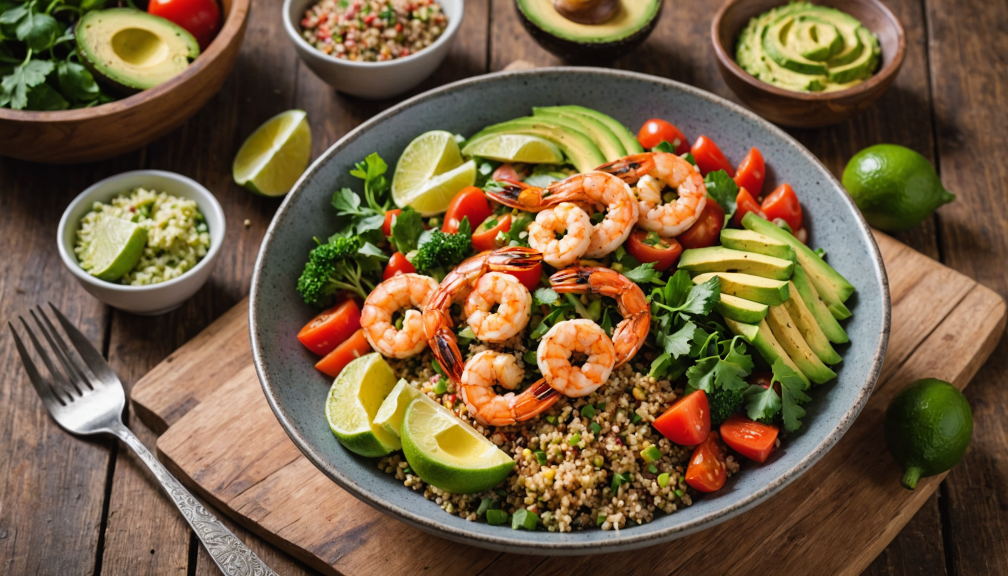 Light & Healthy Organic Seafood Bowls