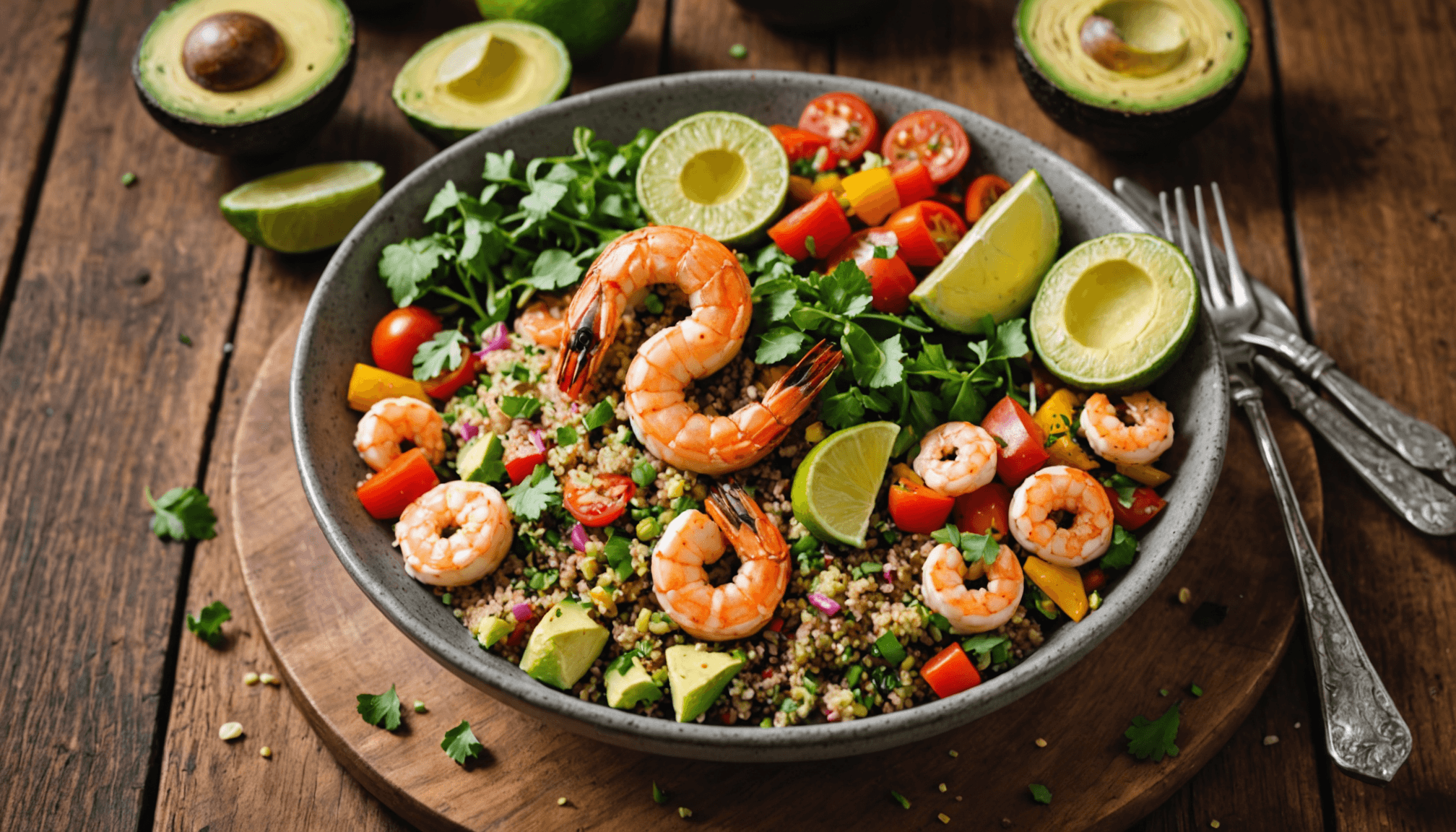 Light & Healthy Organic Seafood Bowls
