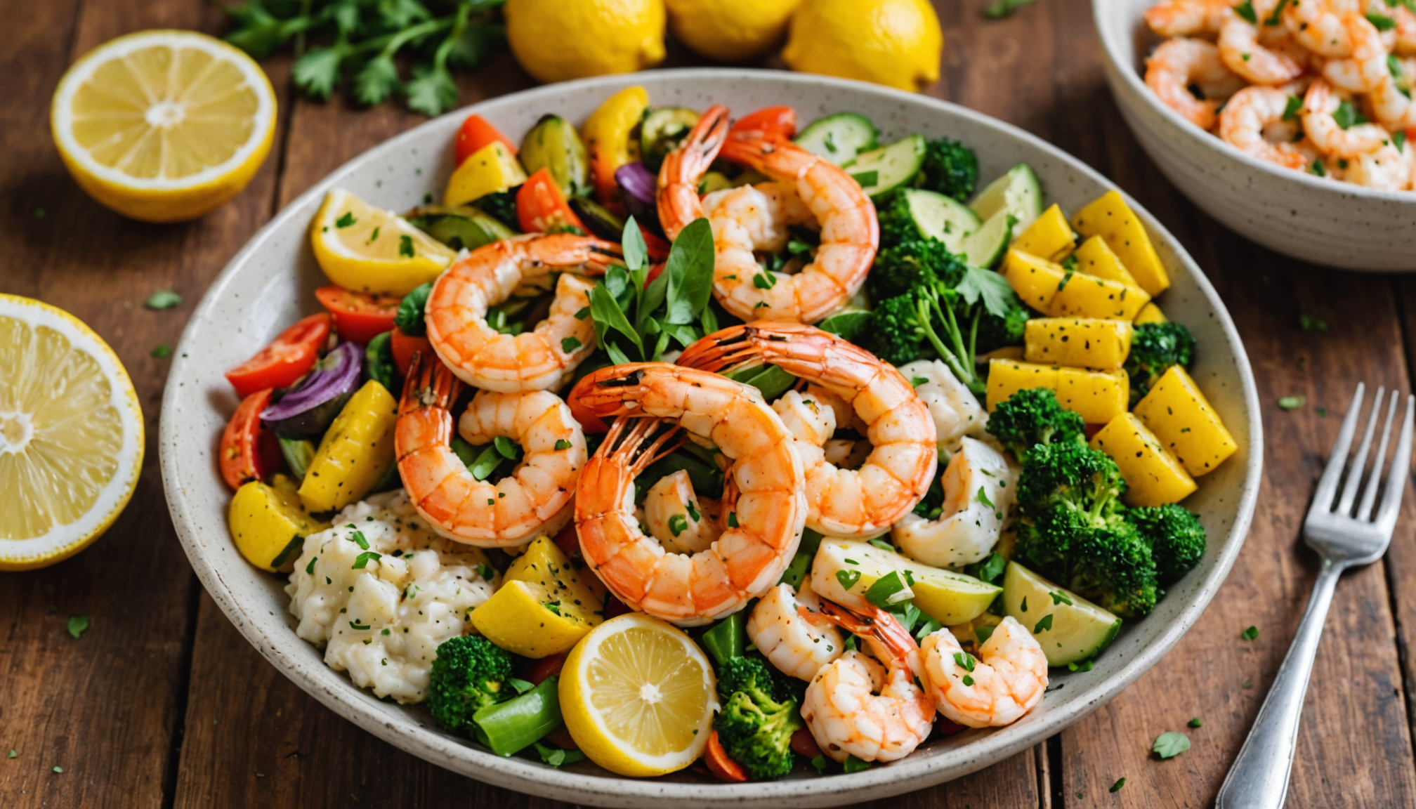Light & Healthy Organic Seafood Bowls