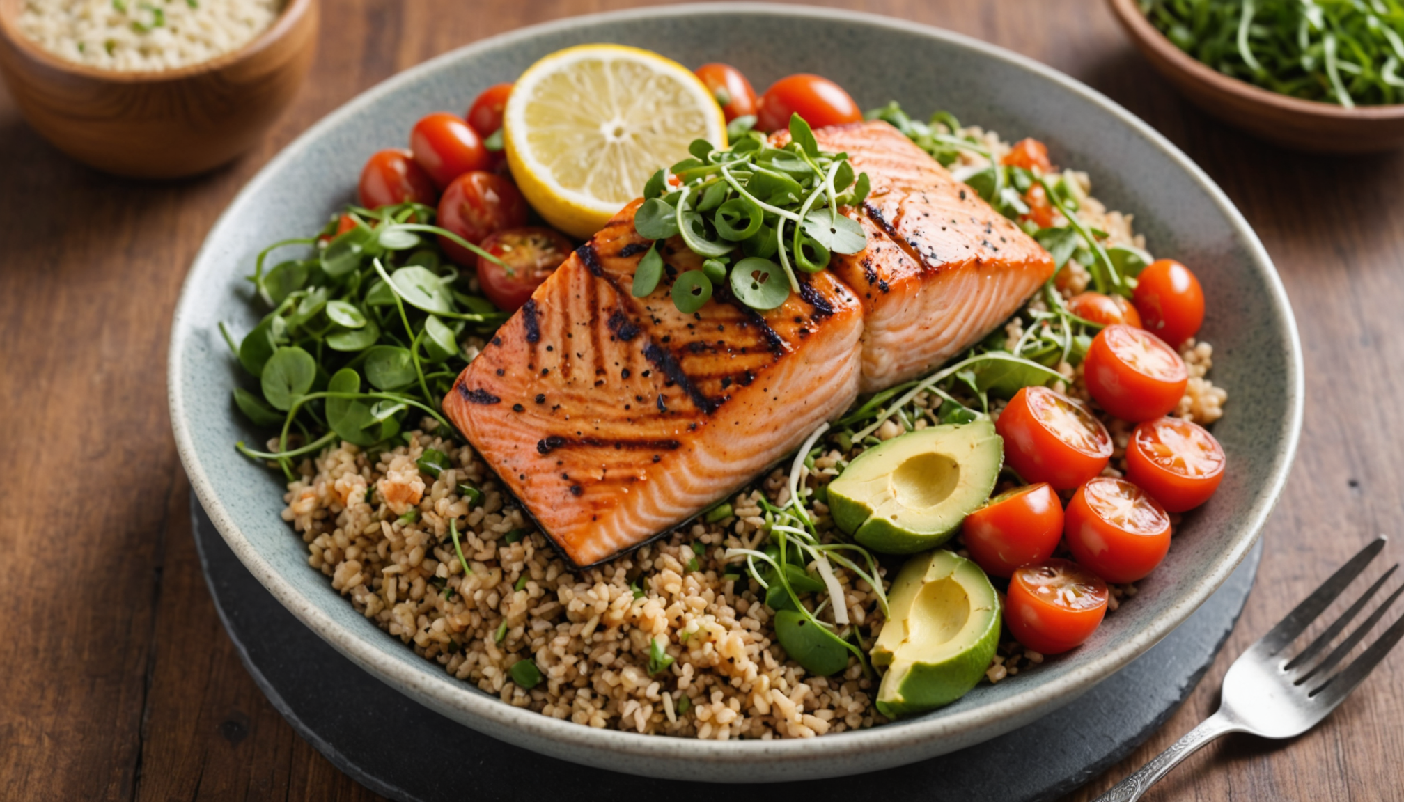 Light & Healthy Organic Seafood Bowls